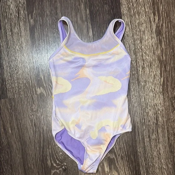 Girls Cat & Jack Dance and tumbling leotard size medium in purple with design - Picture 1 of 4
